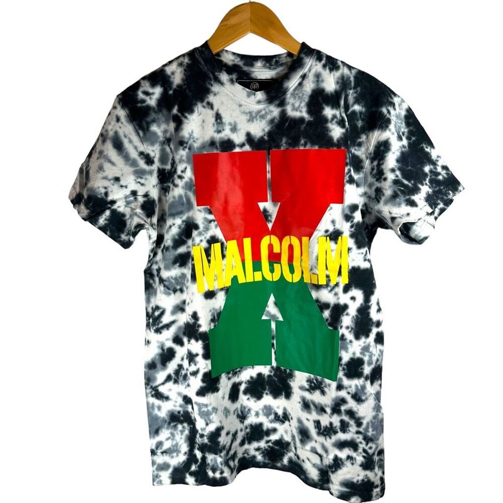 NWT Reason New York Tie Dyed Malcolm X T-shirt Men’s M | Streetwear Urban Casual